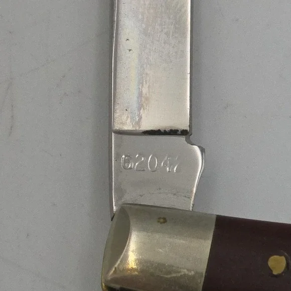 Vintage Case XX 62042 Pen Knife Jigged Delrin Handle 2 Blade Knife 4 Dot